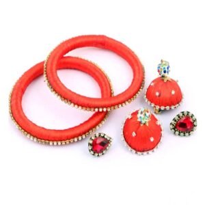 silk thread bangles & earrings