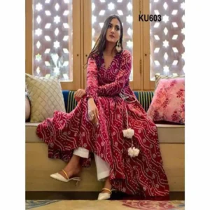 Lal Chondon Kurti Set