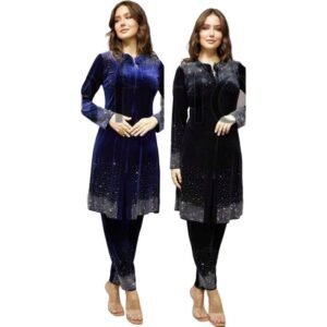 Velvet Two Piece for Winter (1 Set)