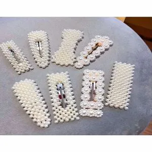 10Pcs/Set Cute Random Handmade Pearl Hairclips For Women