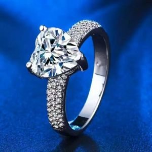 Love Heart Shaped Finger Ring