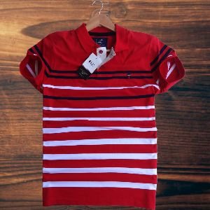 Striped Fashionable Polo Shirt for Men