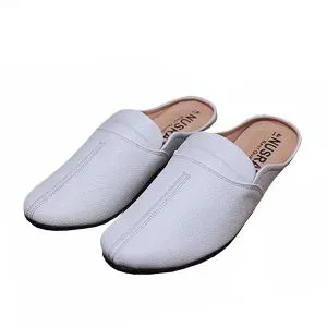 Tiger Pattern Special Sole Beach half shoes Slippers - White